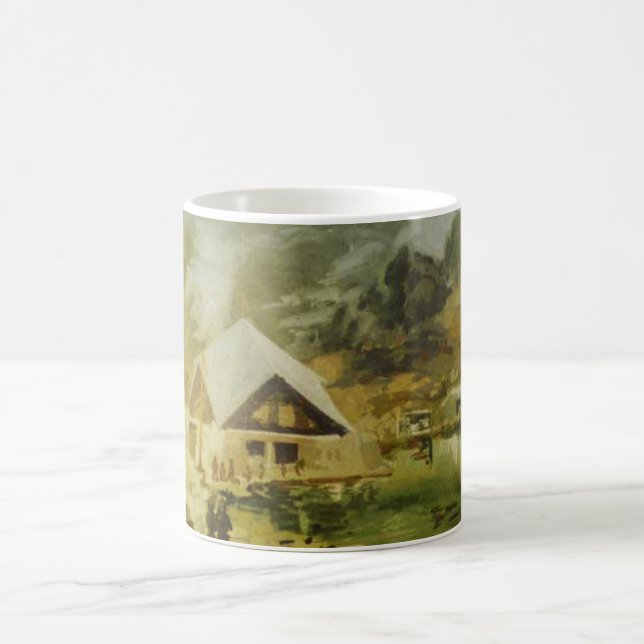 Gurudwara Hemkunt Sahib by  Shekhar Joshi Coffee Mug (Center)