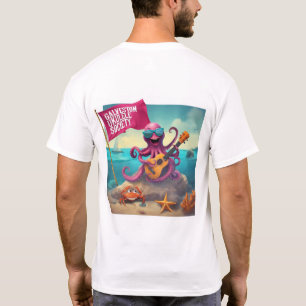 GUS Men’s T-shirt Front and Back Octopus Design