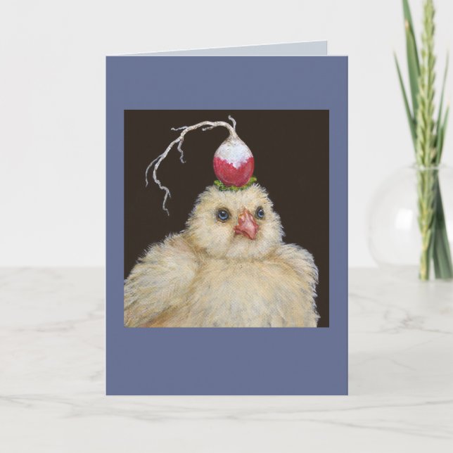 Gus, peep with radish card (Front)