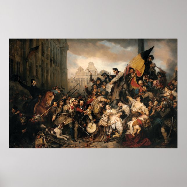 Gustaf Wappers Episode of the Belgian Revolution Poster (Front)