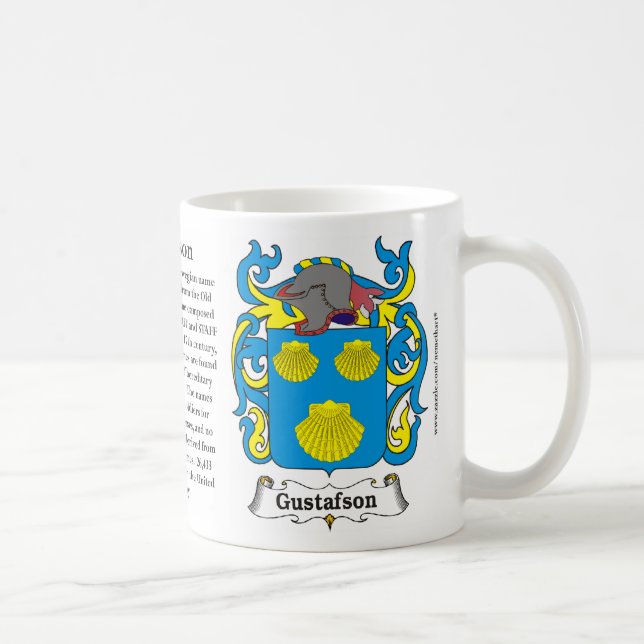 Gustafson Family Coat of Arms mug (Right)