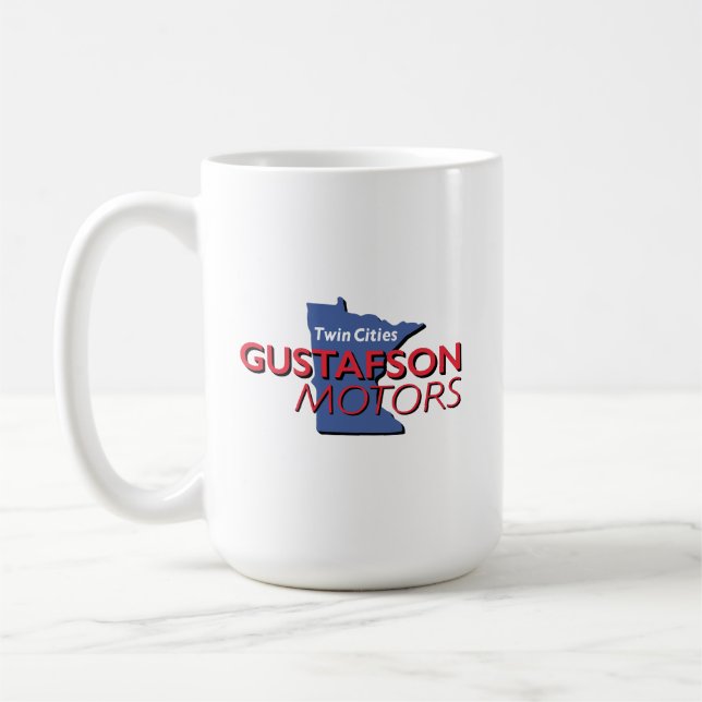 Gustafson Motors Wordmark Design Large Mug (Left)