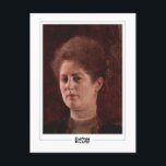 Gustav Klimt #142 - Fine Art Postcard<br><div class="desc">Gustav Klimt - Portrait Of A Lady 1894. Art & signature postcard #142 by The Zedign House. For more images & designs from Gustav Klimt - Paintings & Drawings,  visit https://books.zedign.com/zas/166.html</div>