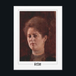 Gustav Klimt #142 - Fine Art Postcard<br><div class="desc">Gustav Klimt - Portrait Of A Lady 1894. Art & signature postcard #142 by The Zedign House. For more images & designs from Gustav Klimt - Paintings & Drawings,  visit https://books.zedign.com/zas/166.html</div>