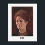 Gustav Klimt #142 - Fine Art Postcard<br><div class="desc">Gustav Klimt - Portrait Of A Lady 1894. Art & signature postcard #142 by The Zedign House. For more images & designs from Gustav Klimt - Paintings & Drawings,  visit https://books.zedign.com/zas/166.html</div>