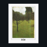 Gustav Klimt #268 - Fine Art Postcard<br><div class="desc">Gustav Klimt - Orchard 1896. Art & signature postcard #268 by The Zedign House. For more images & designs from Gustav Klimt - Paintings & Drawings,  visit https://books.zedign.com/zas/166.html</div>