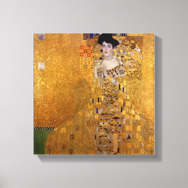 Gustav Klimt,Adele,Art nouveau,deco,gold,paintings Canvas Print (Front)