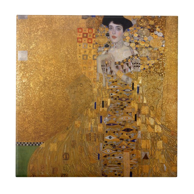 Gustav Klimt - Adele Bloch-Bauer I Painting Tile (Front)