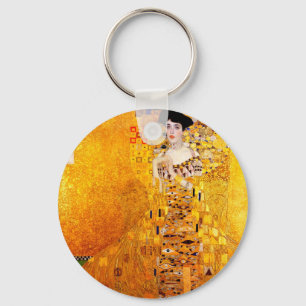 Gustav Klimt Adele Bloch-Bauer Vintage Art Nouveau Keychain