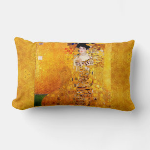 Gustav Klimt Adele Bloch-Bauer Vintage Art Nouveau Lumbar Pillow