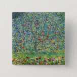 Gustav Klimt - Apple Tree 2 Inch Square Button<br><div class="desc">Apple Tree I - Gustav Klimt,  Oil on Canvas,  1907</div>
