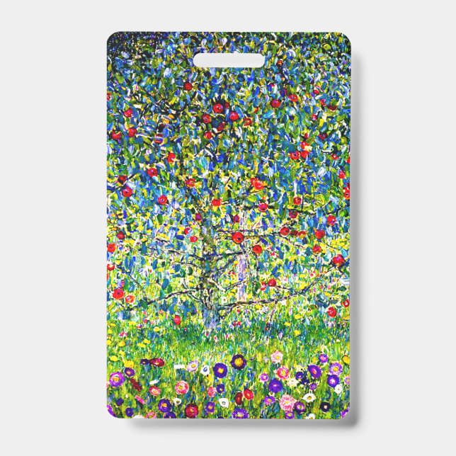 Gustav Klimt Apple Tree Badge (Front)