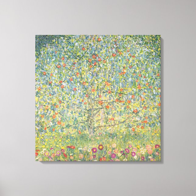 Gustav Klimt Apple Tree Canvas Print (Front)