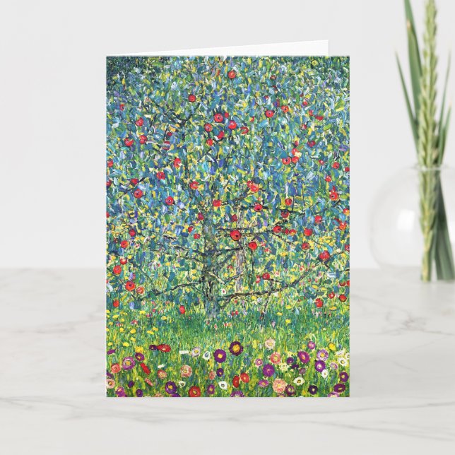 Gustav Klimt: Apple Tree Card (Front)