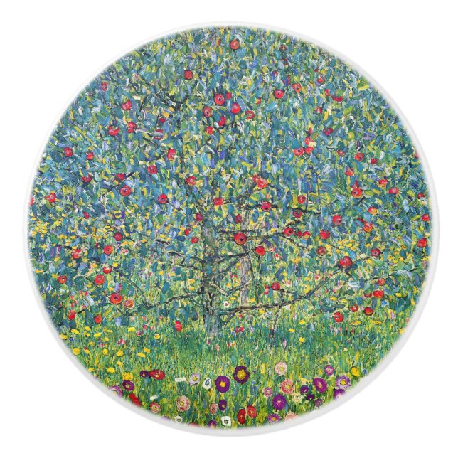Gustav Klimt - Apple Tree Ceramic Knob (Front)