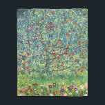 Gustav Klimt: Apple Tree Fleece Blanket<br><div class="desc">A charming vintage fleece blanket featuring a colourful apple tree,  painted by the Austrian symbolist painter Gustav Klimt.</div>