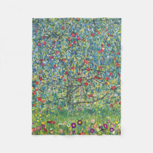Gustav Klimt - Apple Tree Fleece Blanket