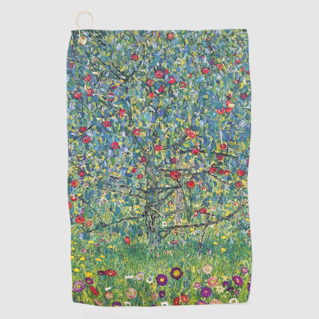 Gustav Klimt - Apple Tree Golf Towel (Front)