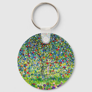 Gustav Klimt Apple Tree Keychain