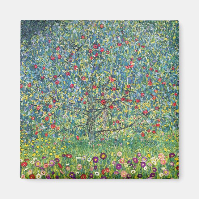 Gustav Klimt - Apple Tree Magnet (Front)