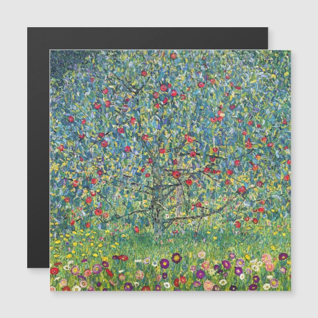 Gustav Klimt - Apple Tree  Magnetic Card (Front/Back)