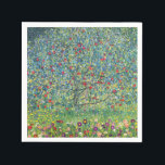 Gustav Klimt - Apple Tree Napkin<br><div class="desc">Apple Tree I - Gustav Klimt,  Oil on Canvas,  1907</div>