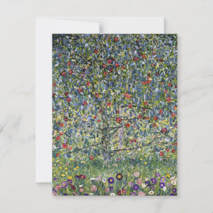 Gustav Klimt Apple Tree Note Card