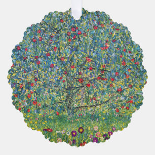 Gustav Klimt - Apple Tree Ornament Card