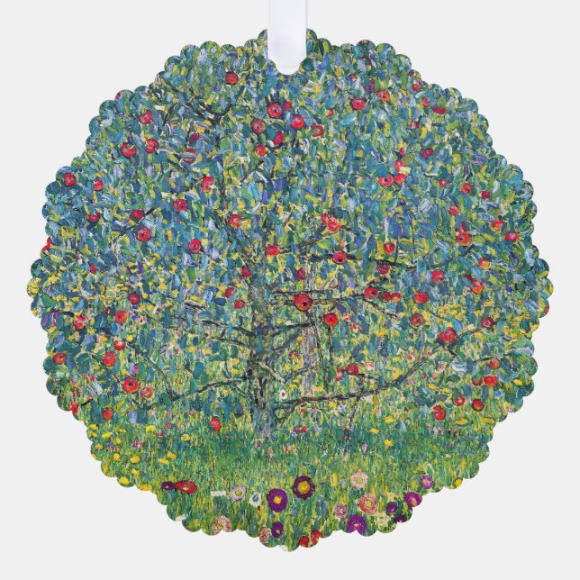 Gustav Klimt - Apple Tree Ornament Card (Front)
