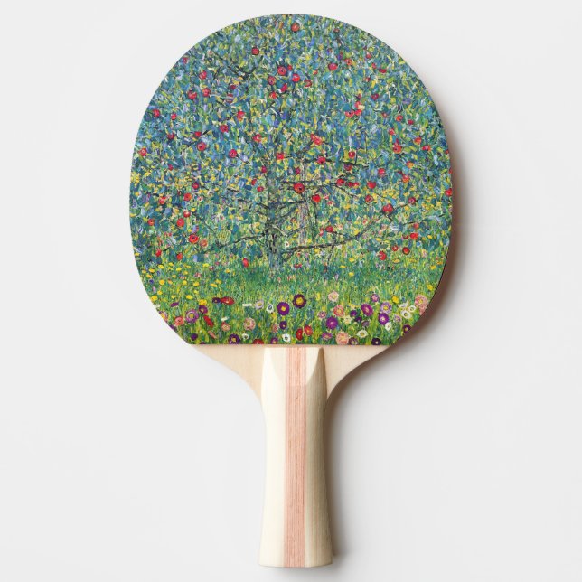 Gustav Klimt - Apple Tree Ping Pong Paddle (Front)