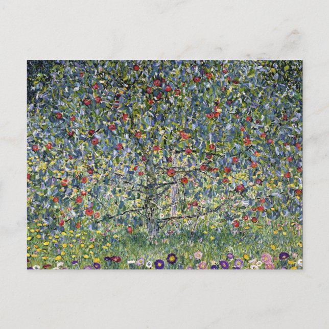 Gustav Klimt Apple Tree Postcard (Front)