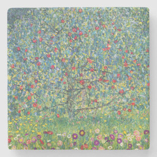 Gustav Klimt - Apple Tree Stone Coaster