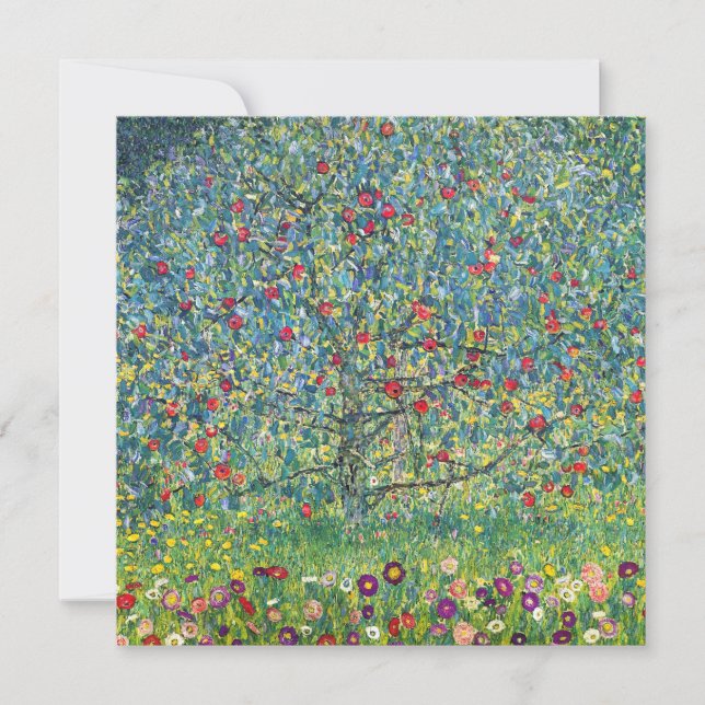 Gustav Klimt - Apple Tree Thank You Card (Front)