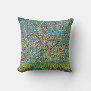 Gustav Klimt - Apple Tree Throw Pillow