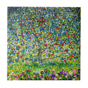 Gustav Klimt Apple Tree Tile