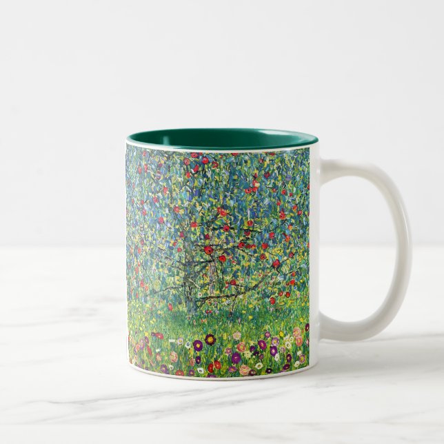 Gustav Klimt: Apple Tree Two-Tone Coffee Mug (Right)