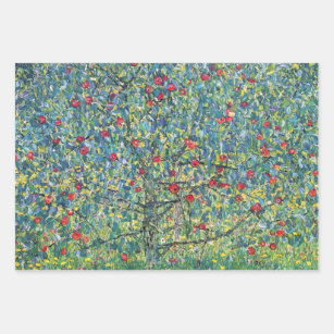 Gustav Klimt - Apple Tree Wrapping Paper Sheet
