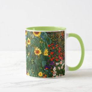 Gustav Klimt art - Farm Garden with Sunflowers Mug