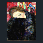 Gustav Klimt artwork, Lady with a Muff Poster<br><div class="desc">Lady with a Muff,  famous artwork by Austrian artist Gustav Klimt</div>