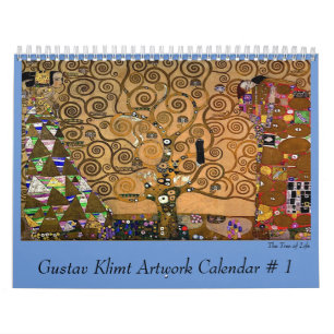 Gustav Klimt Artwork Number 1 Calendar