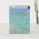 Gustav Klimt - Attersee Card<br><div class="desc">Attersee - Gustav Klimt, Oil on Canvas, 1910</div>