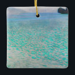 Gustav Klimt - Attersee Ceramic Ornament<br><div class="desc">Attersee - Gustav Klimt,  Oil on Canvas,  1910</div>