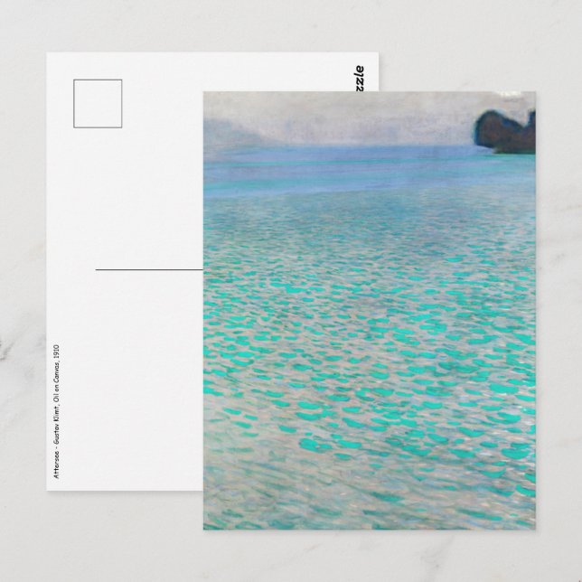 Gustav Klimt - Attersee Postcard (Front/Back)