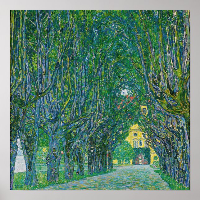 Gustav Klimt - Avenue in the Park Schloss Kammer Poster (Front)