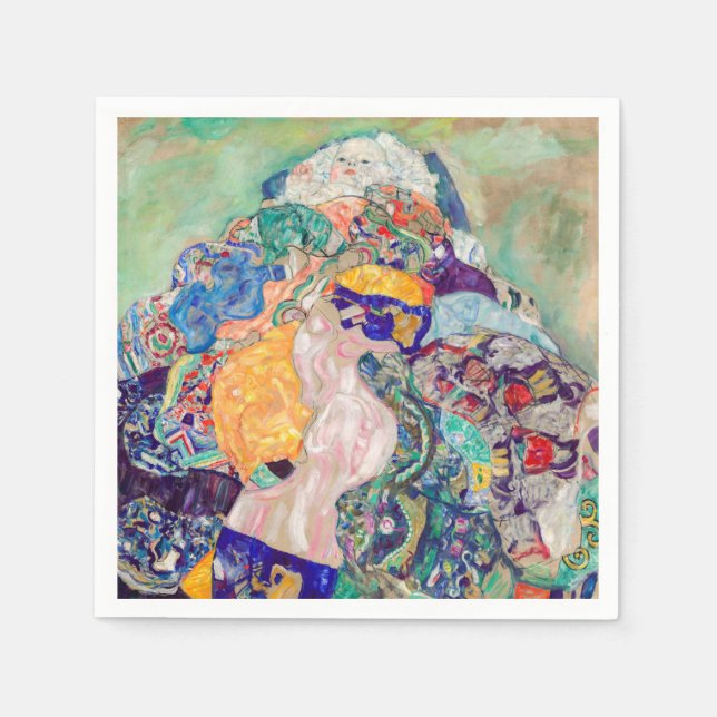 Gustav Klimt - Baby / Cradle Napkin (Front)