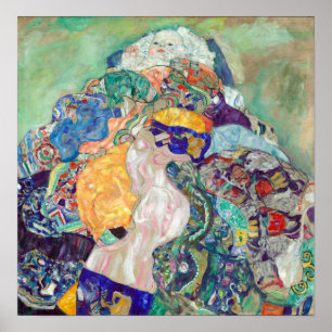 Gustav Klimt Baby (Cradle) Poster
