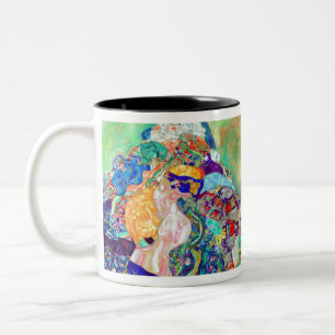 Gustav Klimt Baby Cradle Two-Tone Coffee Mug