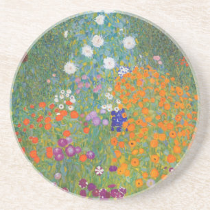 Gustav Klimt // Bauerngarten // Farm Garden Coaster