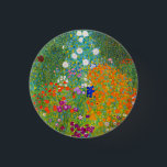 Gustav Klimt Bauerngarten Flower Garden Fine Art 1 Inch Round Button<br><div class="desc">Gustav Klimt Bauerngarten Flower Garden Fine Art Button</div>