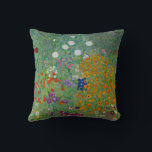 Gustav Klimt Bauerngarten Flower Garden Fine Art Throw Pillow<br><div class="desc">Gustav Klimt Bauerngarten Flower Garden Fine Art</div>